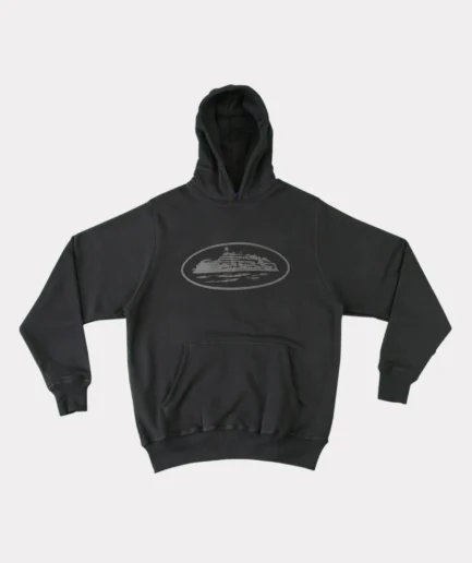 Corteiz Alcatraz Cargo Noir Hoodie