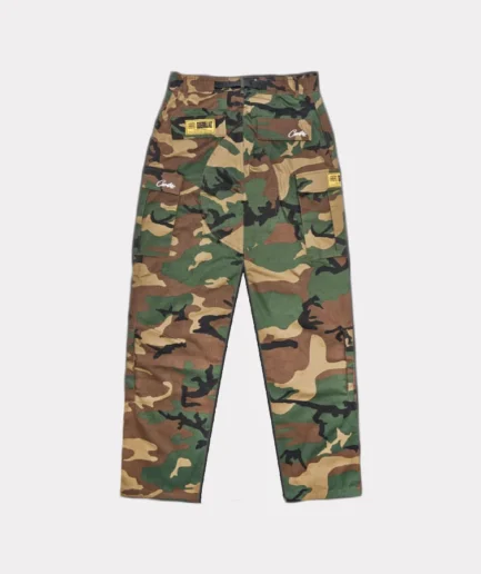 Corteiz Guerillaz Woodland Camo Cargos