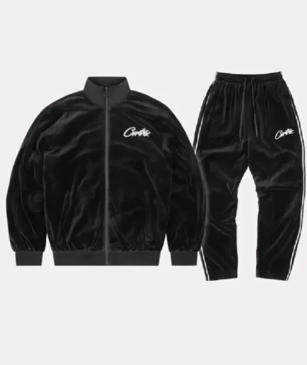 Corteiz VVS Velour Noir Tracksuit